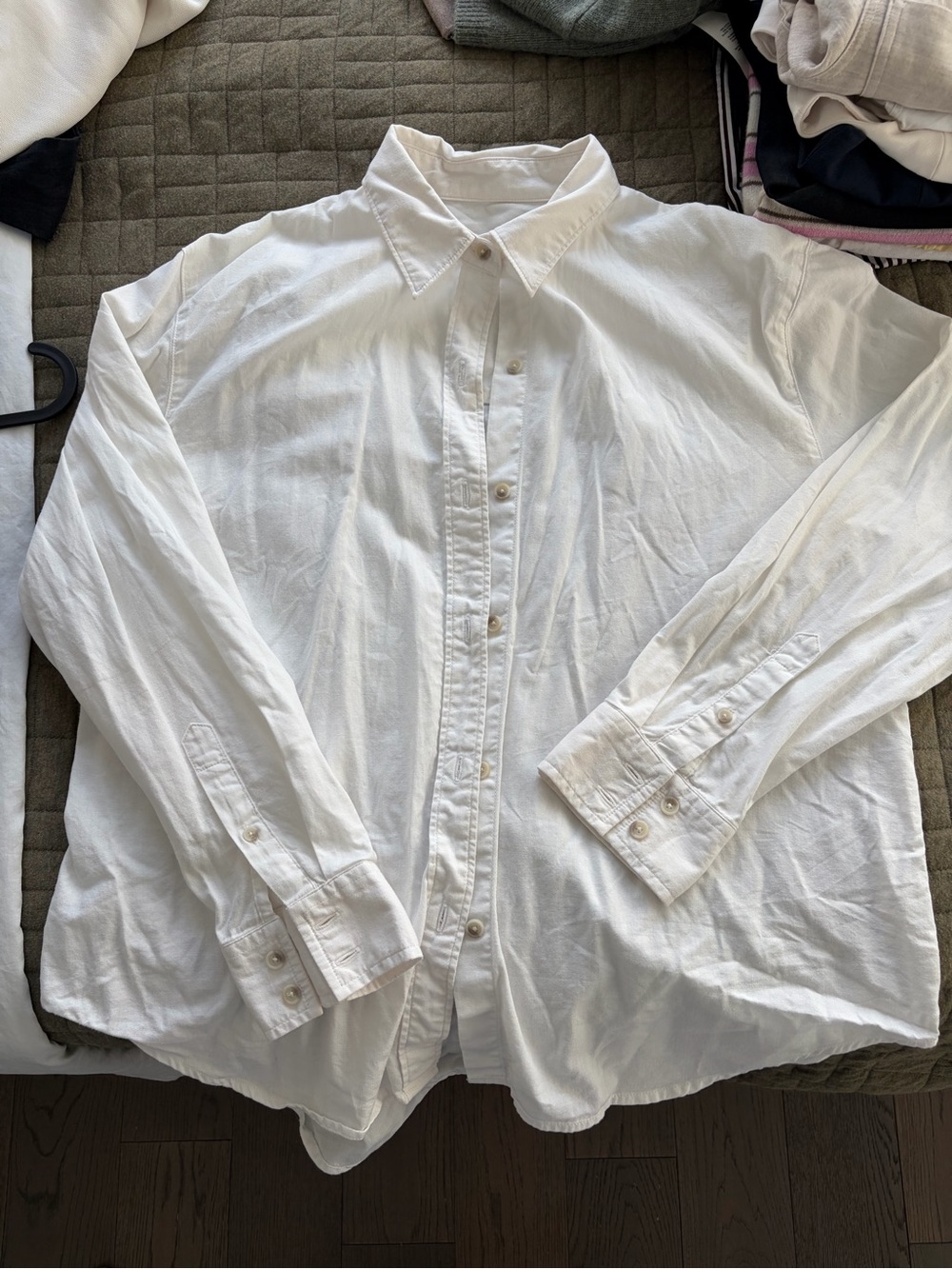Denim Forum Women's White Button-Down Shirt